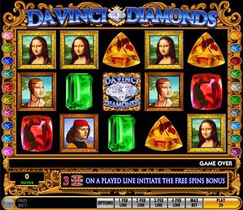 Da Vinci Diamonds free slot