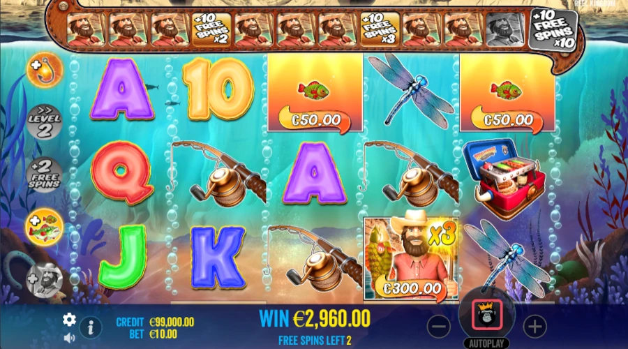 Big Bass Bonanza free spins-läge