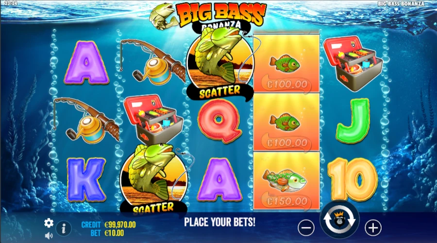 Big Bass Bonanza slotfunktioner och spelupplägg