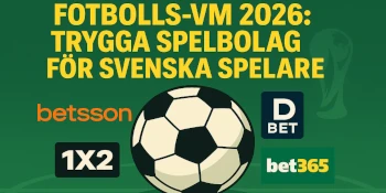 Trygga svenska spelbolag inf�r Fotbolls-VM 2026