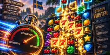 Tr�ffrekvens och kaskader i en modern grid slot med symboler som bildar kluster och utl�ser kedjereaktioner