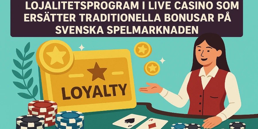 Lojalitetsprogram i live casino som ers�tter traditionella bonusar p� svenska spelmarknaden