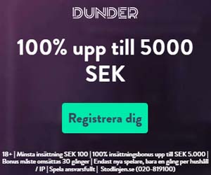 Dunder Casino Recension och Betyg