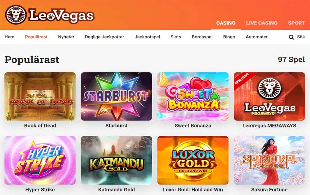 LeoVegas recension