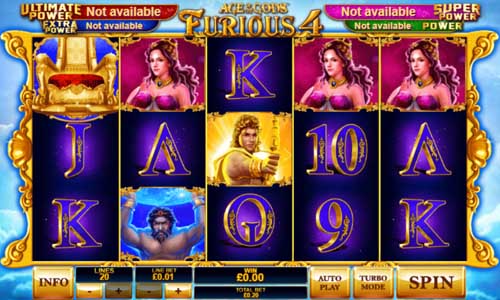 Age of the Gods Furious 4 slot