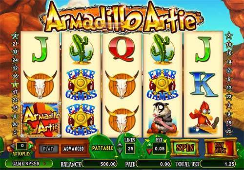 Armadillo Artie slot