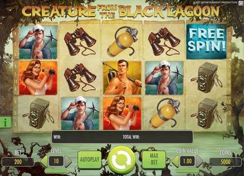 Creature from the black lagoon topp 10 slot
