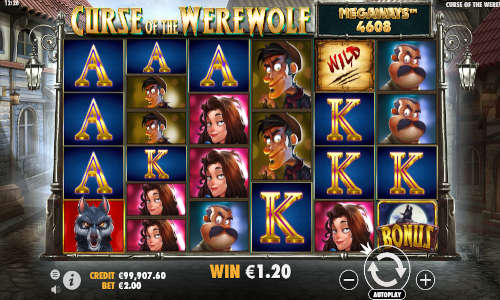 Curse of the Werewolf Megaways slot
