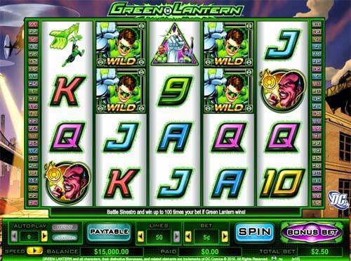 Green Lantern slot