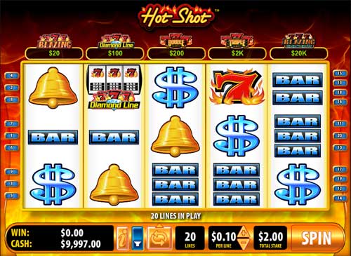 Hot Shot Progressive Blazing 7s slot