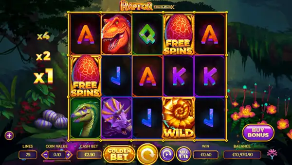 Raptor slot