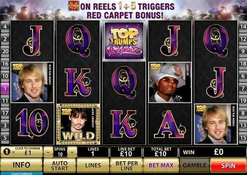 Top Trump Celebs slot