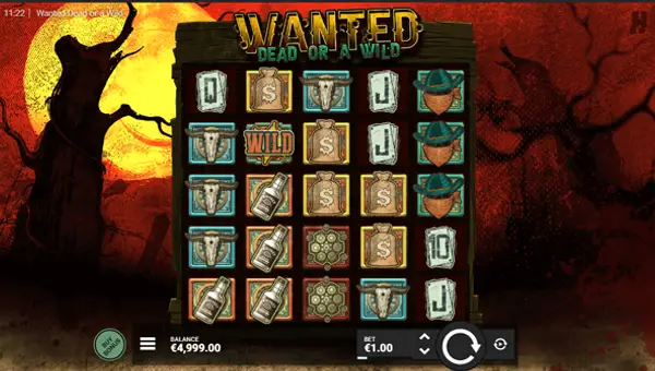 Wanted Dead or a Wild slot