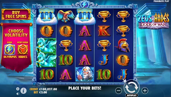 Zeus vs Hades Gods of War slot